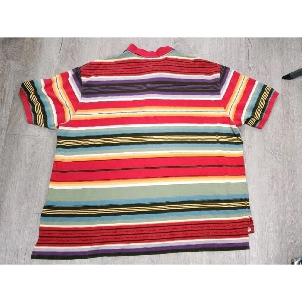 Polo Ralph Lauren Shirt 3XB 3XL Southwest Knit Aztec Navajo Blanket Stripe 90s